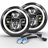 CO LIGHT 7 zoll LED scheinwerfer 150000LM, E-geprüft mit Abblendlicht Fernlicht...