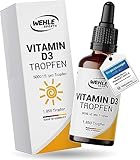 Vitamin D3 Laborgeprüfte 5000 IE pro Tropfen hochdosiert Vergleichs-Sieger...