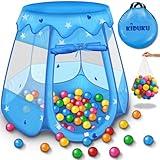 KIDUKU® Kinderspielzelt + 100 Bälle + Tasche Spielhaus Bällebad Schloss für...