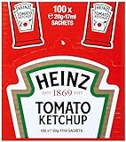 Heinz Tomato Ketchup Classic – Tomatenketchup in Portionsbeutel – 100 x 17...