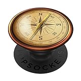 Nautischer Kompass Rose Cool Design für Abenteurer PopSockets mit...