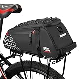 KEMIMOTO 2 IN 1 Gepäckträgertasche, 8L & Wasserdicht Fahrradtaschen für...