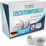 PHIBER-SPORTS 24 Stück Tischtennisbälle 3 Stern 40+ Premium - Perfekte...
