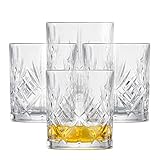 SCHOTT ZWIESEL Whiskyglas Show (4er-Set), anmutige Tumbler für Whisky mit...