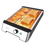 Cecotec Horizontaler Toaster - Flacher Toaster 3 Widerstände NiceSlice Inox....
