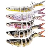 Kunstköder Hecht, Angelköder, Fisch Köder für Zander Barsch Forellen...