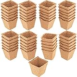 Meister Anzuchttöpfe 8 x 8 cm - Praktisches Set mit 48 Stück - 100% torffrei...