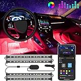 Govee LED Innenbeleuchtung Auto, 4pcs 48 LED Auto LED Strip, Upgrade...