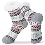Justay Sowarm Kuschelsocken Damen hüttensocken Damen Warme Socken Flauschige...