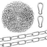 Edelstahlkette Meterware, Φ1,5mm x 6 Meter Kette Edelstahl Gliederkette...