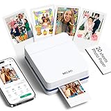 Nelko Fotodrucker PP01 Farbe Tragbarer Mini Fotodrucker für Smartphone mit 20...