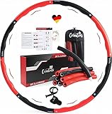 CORADOMA® Hula Hoop Reifen Erwachsene 1,2kg Fitnessreifen Hullahub Reifen zum...