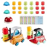 ARONRAVE 2PCS 2PCS Gabelstapler Spielzeug Engineer Forklift Transport Game,...