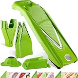 Börner Gemüsehobel V5 (Profi Set) • Verstellbarer V-Hobel 7-teilig mit 10...