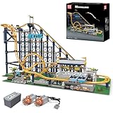 Mould King Loop Coaster Baustein, Expert Looping-Achterbahn Vergnügungspark...