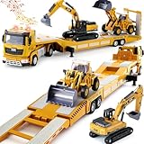 G.C Baufahrzeuge Kinder 1: 40 LKW Spielzeug mit Bagger Bulldozer, Langes...
