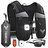 LED Laufweste für Damen und Herren, Laufweste mit Trinkflasche, Leichtes und...