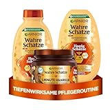 Garnier Wahre Schätze Haarpflege-Set mit Akazienhonig, Manuka und Lavendel,...