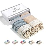 MEVLYS Saunatuch Hamamtuch [2er Pack] Strandtuch Saunahandtuch Badetuch...