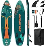 SOLAVERO SUP Board for Adults, Multifunktional Stand up Paddling Board mit Allem...