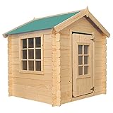 Timbela M570Z-1 Kinderspielhaus aus Holz - Spielhaus im Freien für Kinder -...