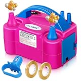 HELESIN Luftballonpumpe Elektrisch, 600W Ballonpumpe Elektrisch, Tragbar Balloon...