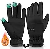 ihuan Thermo Fahrradhandschuhe Damen Herren Warme Radsport Handschuhe für...