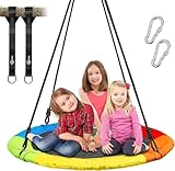 Trekassy Nestschaukel Outdoor 300kg XXL 100cm Tellerschaukel, 3 Meter 2 Schaukel...