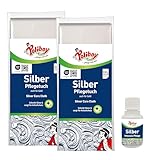 POLIBOY Silber Pflegetuch – Silberputztuch gegen Anlaufstellen, schenkt neuen...