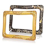 FunX Aufblasbarer Fotorahmen- Foto Box Accessoire mit Goldener und Schwarzer...