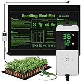 WADEO Heizmatte für Pflanzen groß, 55 w Sämlinge Heizmatte Wärmematte mit...