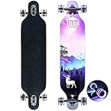 Longboard Skateboard für Jungen Mädchen Anfänger Erwachsener Teenager,Cruiser...
