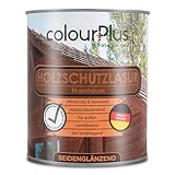 ColourPlus Holzschutzlasur außen 750 ml - Nussbaum - wetterfeste...