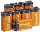 Amazon Basics Everyday Alkalibatterien, 9 V, 8 Stück (Aussehen kann variieren)