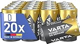 VARTA Batterien D Mono, 20 Stück, Power on Demand, Alkaline, Vorratspack,...