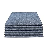 6x Spielplatzmatte Fallschutzmatten Gummiplatten Gummimatten Schaukel Schwarz...