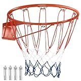 FANTASK Ø45cm/ 37cm Basketballkorb Indoor, Mini Basketball Korb mit Ring &...
