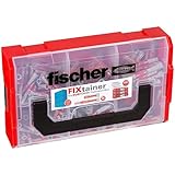 fischer FixTainer DuoPower Tiefenbiss-Box, Dübelbox mit 210 DuoPower Dübeln...