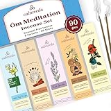 Calmveda Meditation weihrauch Räucherstäbchen Set - (90 gm Incense Sticks)...