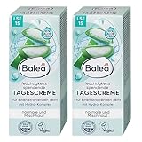 Balea Feuchtigkeit Gesichtscreme Tagescreme, 2x 50 ml, Feuchtigkeitsspendende...