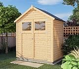 Alpholz Gerätehaus Alisha aus Fichten-Holz, Gartenhaus mit 14mm Wandstärke,...