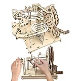 3D Puzzle Holz Murmelbahn,115 Teile Murmelbahn Selber Bauen,3D Holzpuzzle...