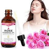 Rosenöl Bio 60ML Rose Oil Pur for Gesichts- und Hautpflege, Rosenöl ätherisch...