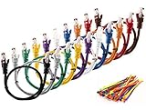 MutecPower 0.5m CAT5E Netzwerk Ethernet -Patch-Kabel UTP - mit 2X RJ45 Stecker...