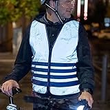 ABUS Warnweste Lumino Urban Vest - voll reflektierende Sicherheitsweste für...