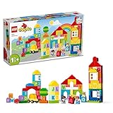 LEGO DUPLO Classic 10935 La Ville Alphabet, Jouet Éducatif, Apprendre Couleurs...