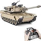 Supdex RC Panzer 1/18 USA M1A2 Abrams Armeegrün, 2.4GHz Panzer Ferngesteuert...