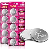 LiCB 10 Stück CR2430 3V Lithium Knopfzellen CR 2430 Batterien