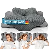 Glückstoff® Orthopädisches Kissen (Zertifiziert für alle Schlaftypen)...