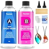 Teexpert Epoxidharz mit Härter, 16OZ/474ml Hochglanz Epoxidharz Set,...